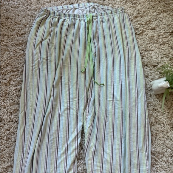 HUE Other - Hue cute striped flowy airy pastel comfortable soft 100% cotton pajama p…